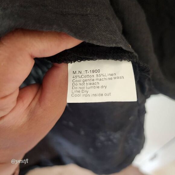 Minibee Women's Embroidered Linen Dress Summer A-Line Sundress - Picture 6 of 6